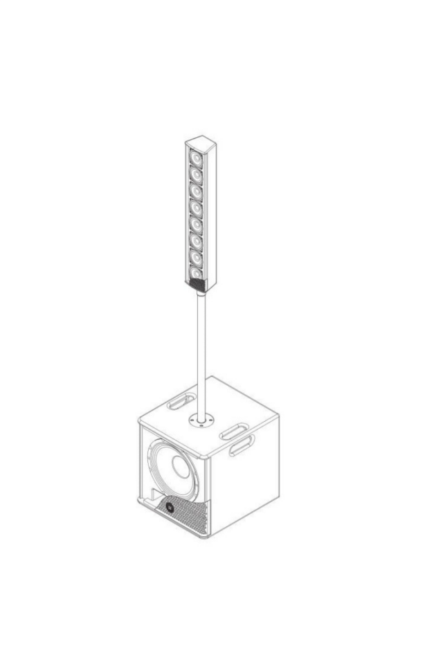 TOPP-PRO SOHO S12.V8 Column Array Aktif Hoparlör Seti