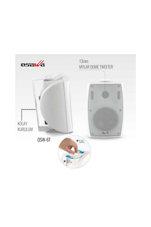 Osawa OSW - 6T Trafolu Hoparlörü 15 Cm 200 W 6 İnç