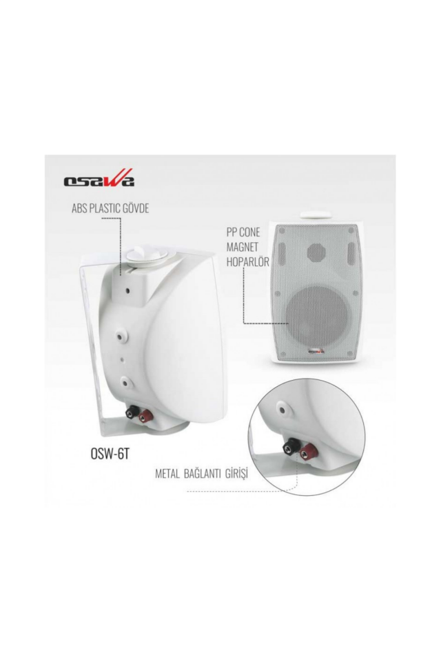 Osawa OSW - 6T Trafolu Hoparlörü 15 Cm 200 W 6 İnç
