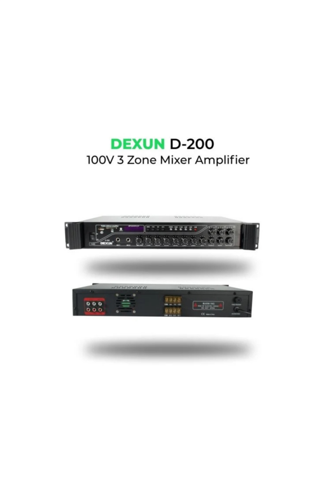 Dexun D-200 200W 3 Kanal Hat Trafolu Amfi