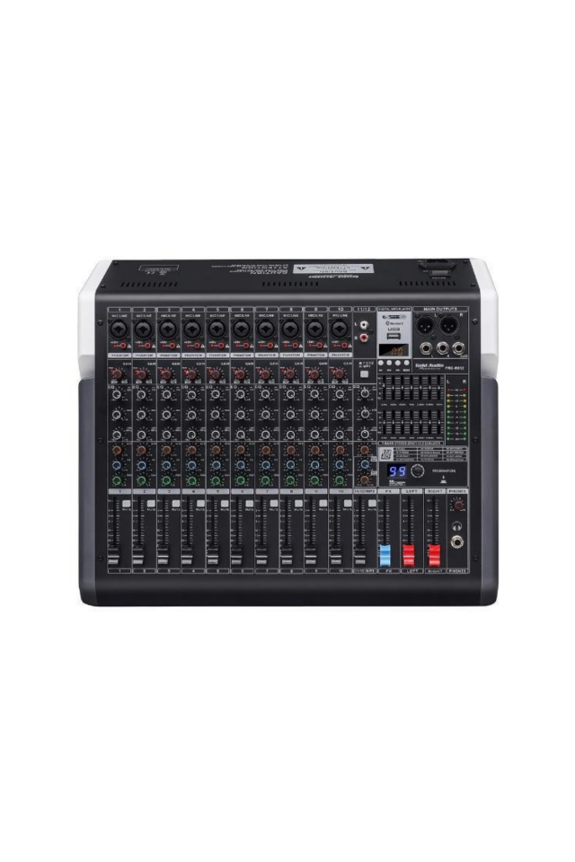 GOLD AUDIO PRO-M812 12 KANALLI 99 DSP EFEKTLİ DECK MİKSER