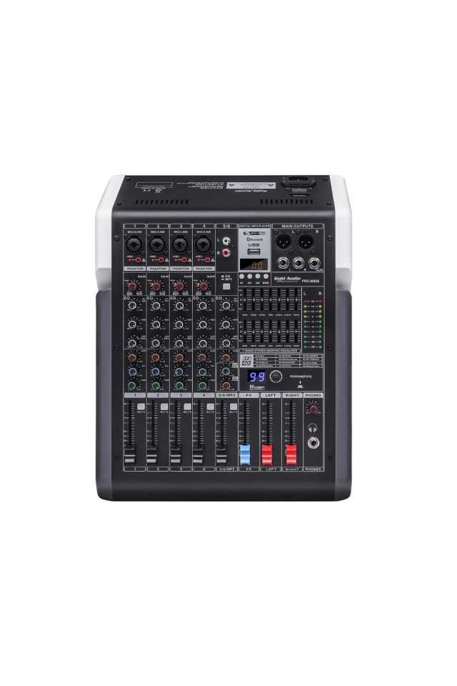 GOLD AUDİO PRO-M806 6 KANALLI 99 DSP EFEKTLİ DECK MİKSER