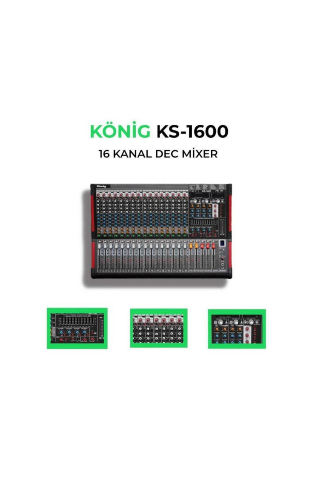 KÖNİG KS-1600 16 Kanal Deck Mikser