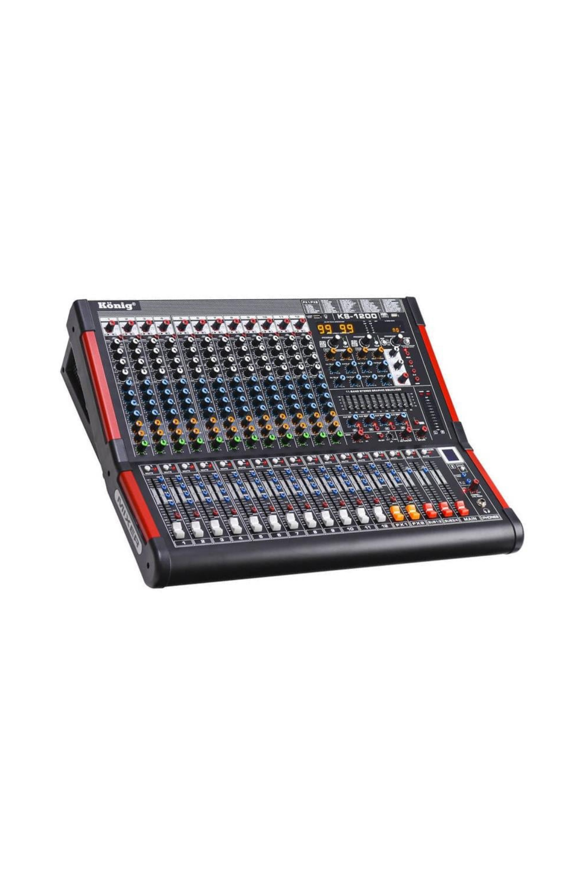 König KS-1200 12 Kanal 6 Aux 2x99 DSP Effect Deck Mikser