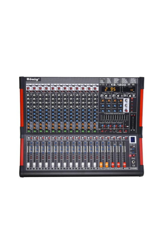 König KS-1200 12 Kanal 6 Aux 2x99 DSP Effect Deck Mikser