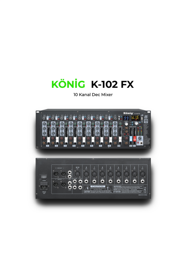 König K-102 FX 10 Kanal Deck Mikser