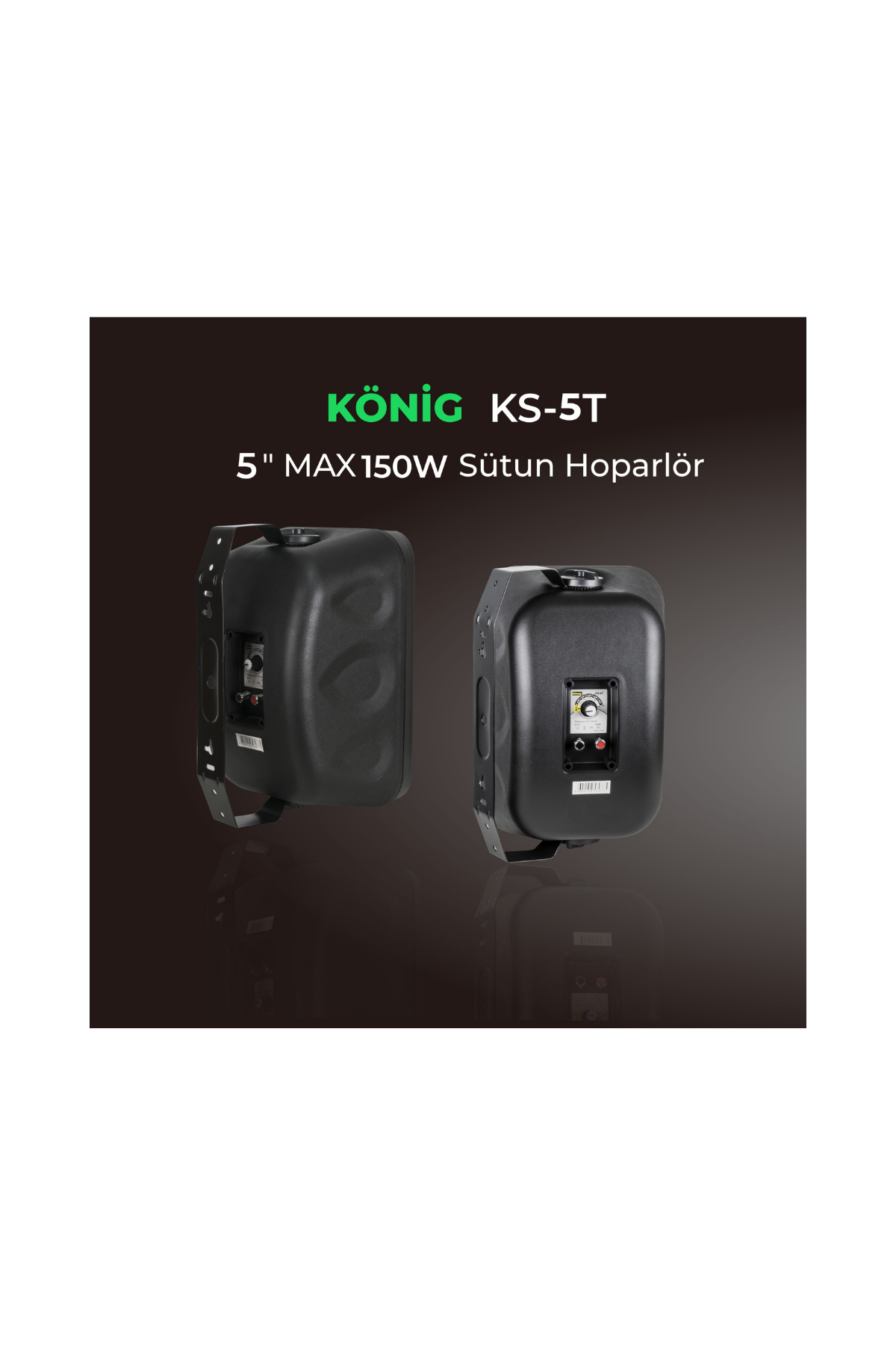 König KS-5T 5 inç 60W Max 100V 8 ohm Komudatorlu Duvar Hoparlör