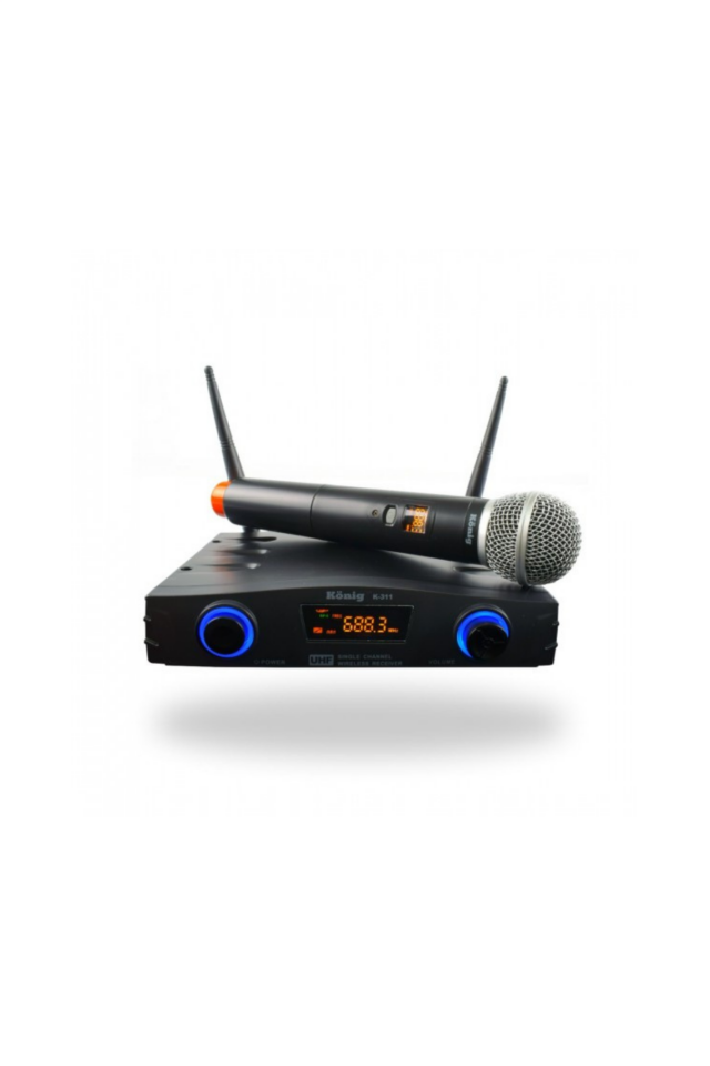 König K-311 El Tek Kanal Uhf Telsiz Mikrofon