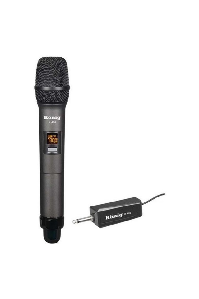 König K-400 UHF Kanal Kablosuz El Mikrofonu