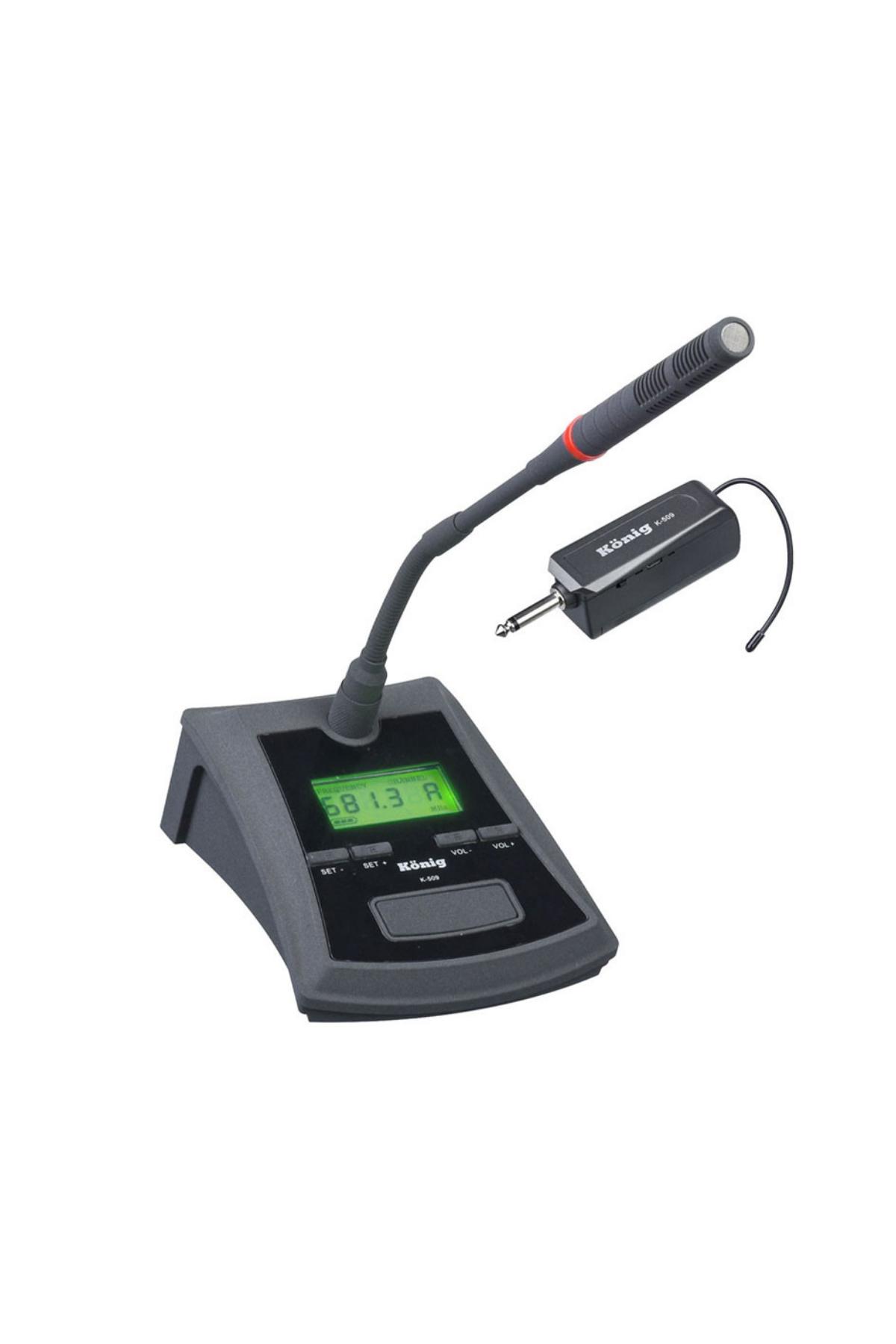 König K-509 Şarjlı Telsiz Kablosuz Kürsü Mikrofonu