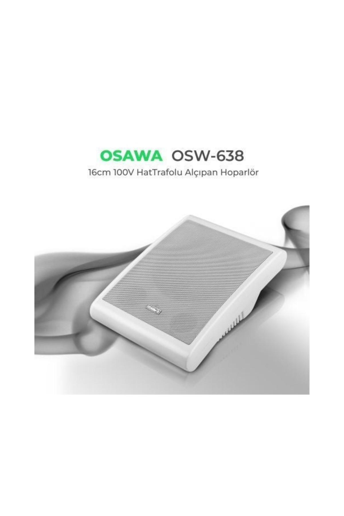 Osawa OSW-638 BEYAZ Hat Trafolu 100V Duvar Hoparlör