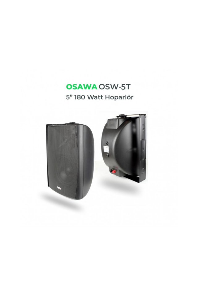 OSAWA OSW-5T Siyah 100V Trafolu Duvar Hoparlör