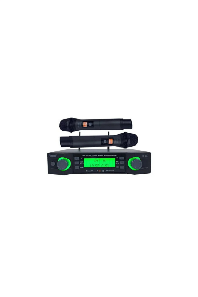 Roof R-203 (EL+EL) 2 Kanal Uhf 2 El Kablosuz Mikrofon