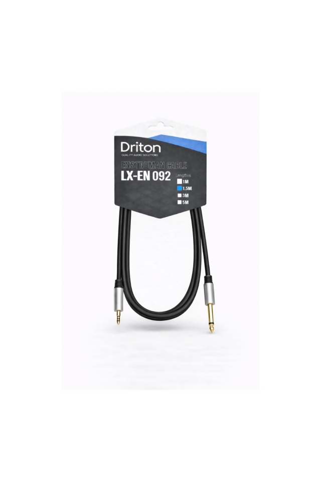DRİTON LX-EN LX-092 1.5 METRE SES VE IŞIK SİSTEMİ 3.5 STEREO - 6.3 MONO JACK KABLO