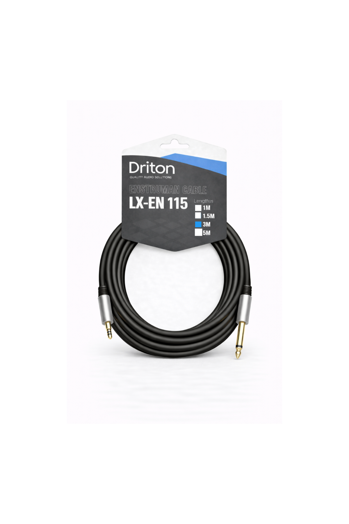 DRİTON LX-EN LX-115 3 METRE SES VE IŞIK SİSTEMİ 3.5 STEREO - 6.3 MONO JACK KABLO