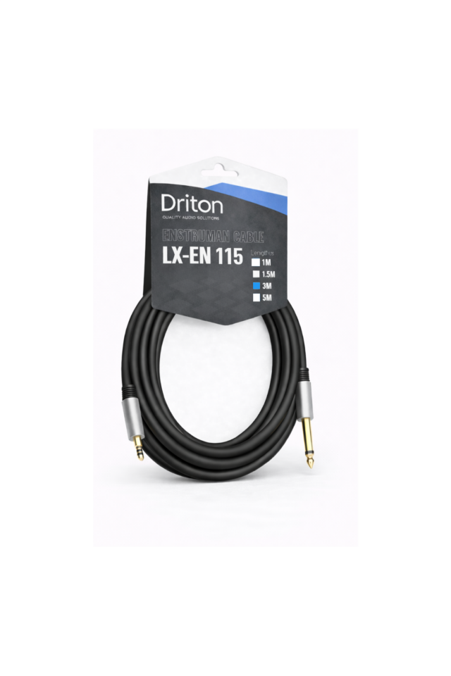 DRİTON LX-EN LX-115 3 METRE SES VE IŞIK SİSTEMİ 3.5 STEREO - 6.3 MONO JACK KABLO