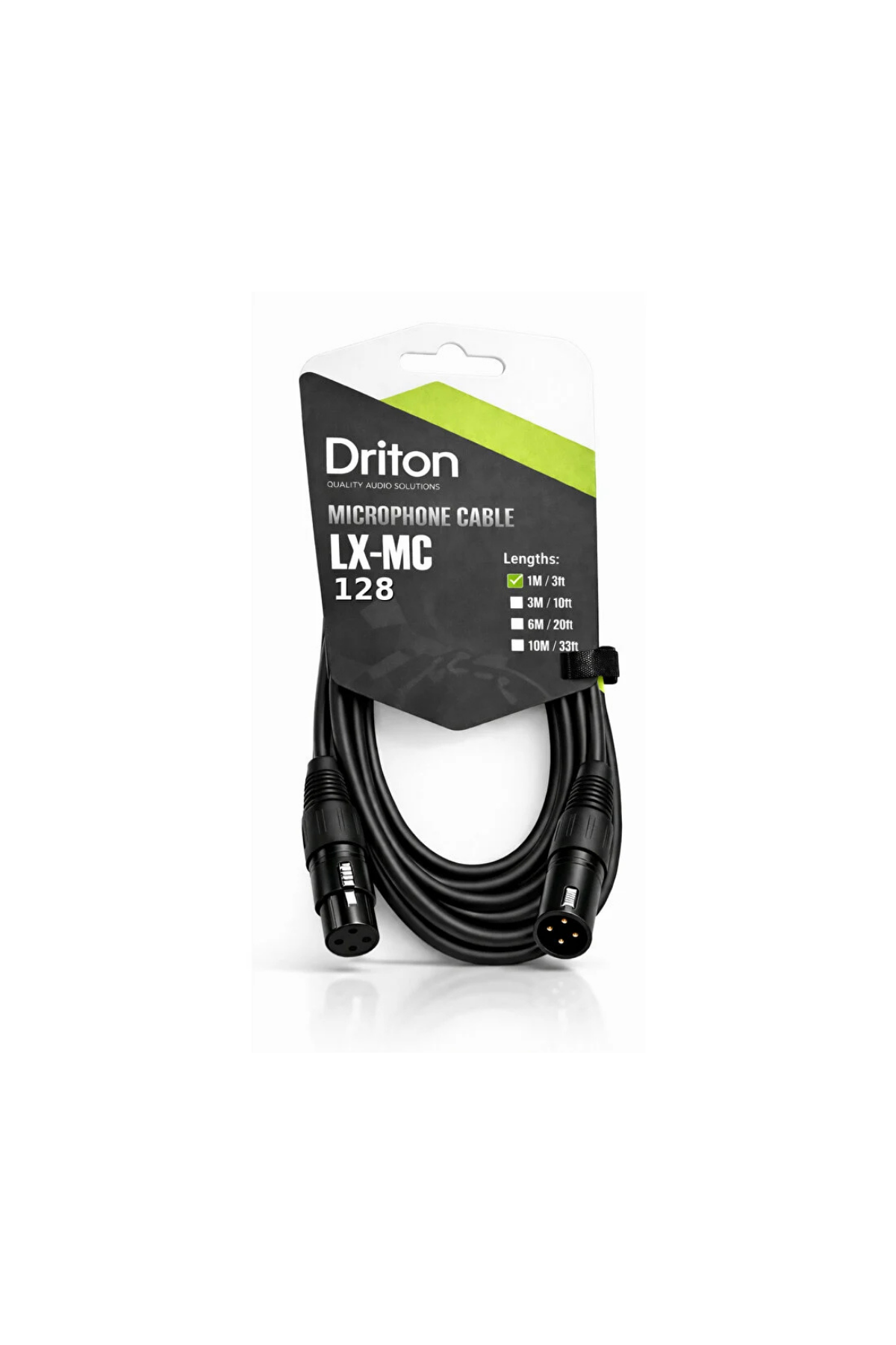 DRİTON LX-MC LX-128 1 METRE IŞIK VE SES SİSTEMİ XLR ERKEK VE XLR DİŞİ KABLO