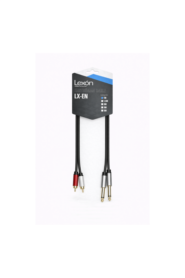 DRİTON LX-EN LX-200 1.5 METRE SES VE IŞIK SİSTEMİ 2 RCA - 2 6.3 MONO JACK KABLO