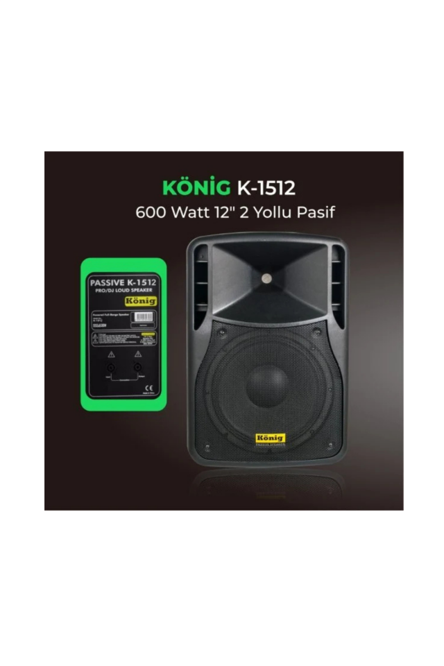 KÖNİG K–1512 PASİF HOPARLÖR MAX 600 WATT HOPARLÖR