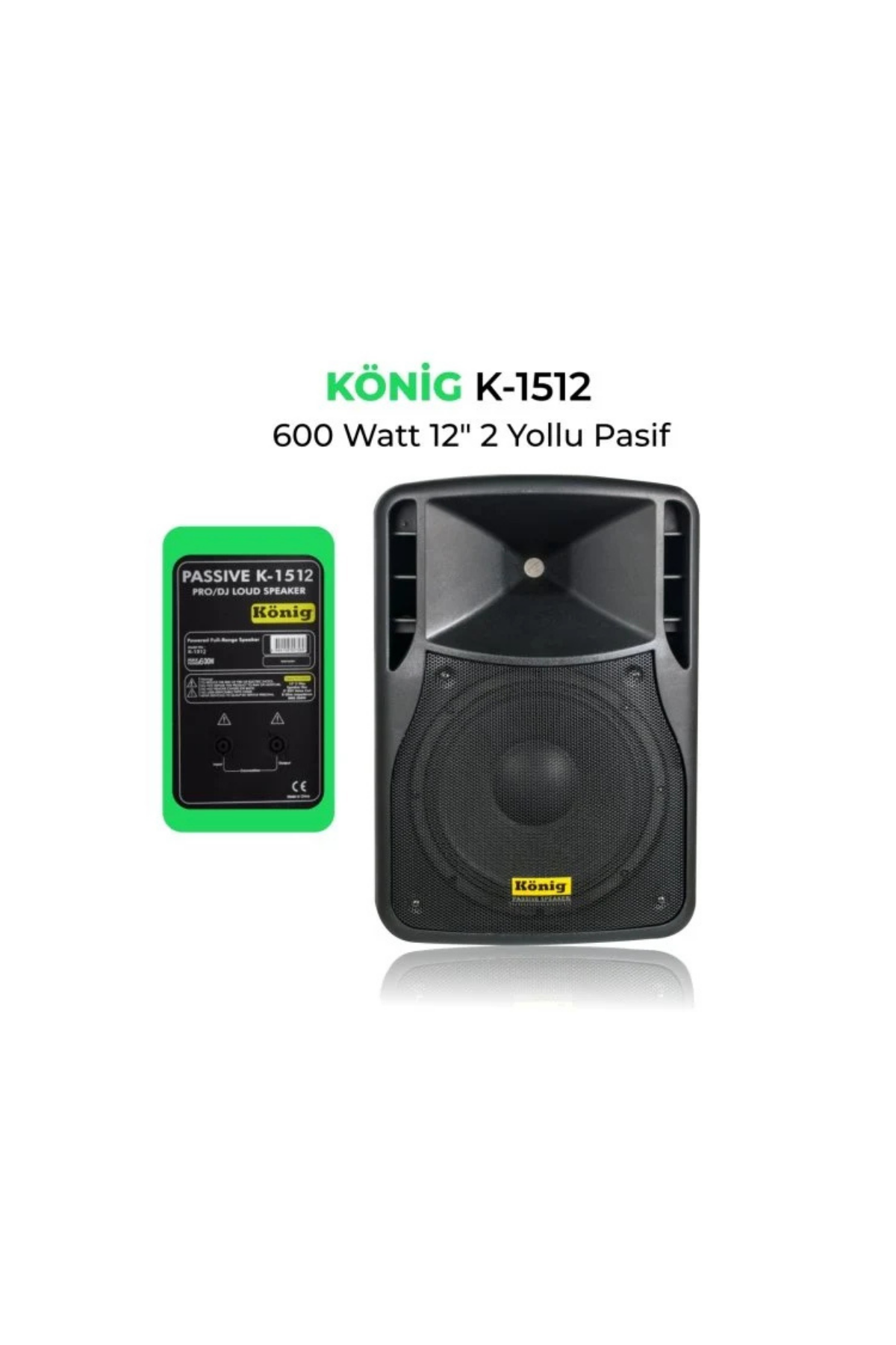 KÖNİG K–1512 PASİF HOPARLÖR MAX 600 WATT HOPARLÖR