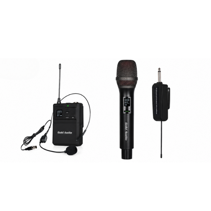 GOLD AUDİO GX-R852 EY TEK EL TEK YAKA UHF WİRELESS MİKROFON