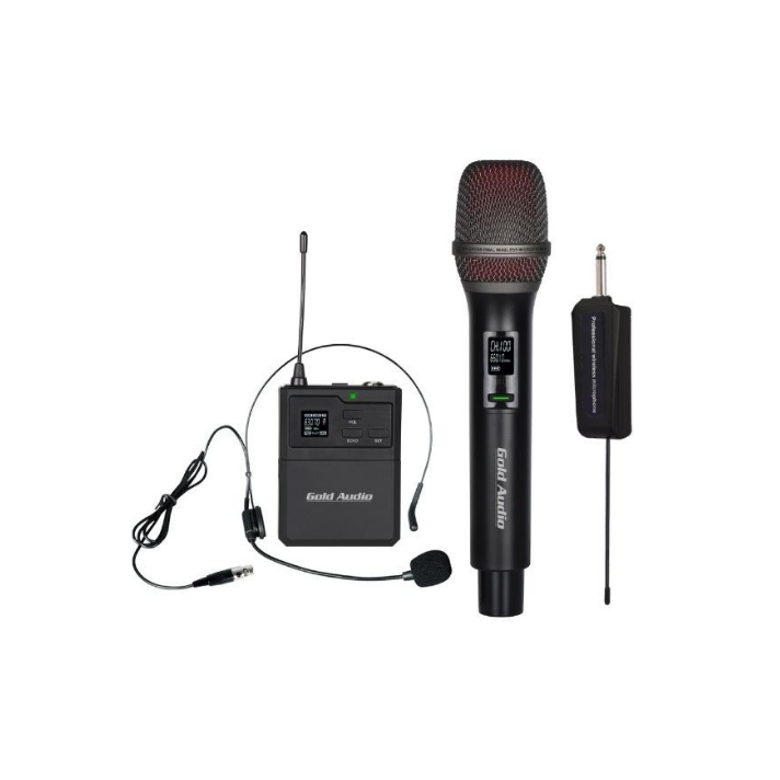 GOLD AUDİO GX-R852 EY TEK EL TEK YAKA UHF WİRELESS MİKROFON
