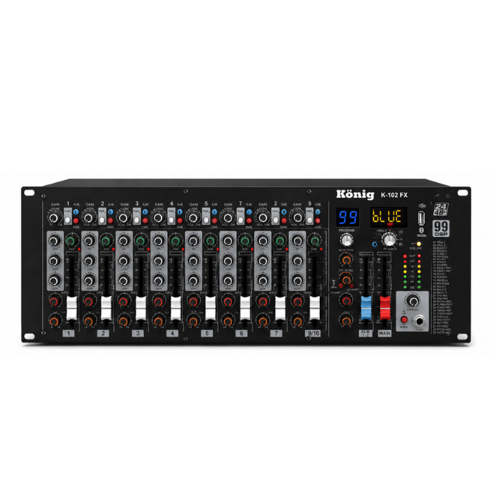 KÖNİG K-102 10 KANAL KÜP DEC MİXER (DIAMOND)