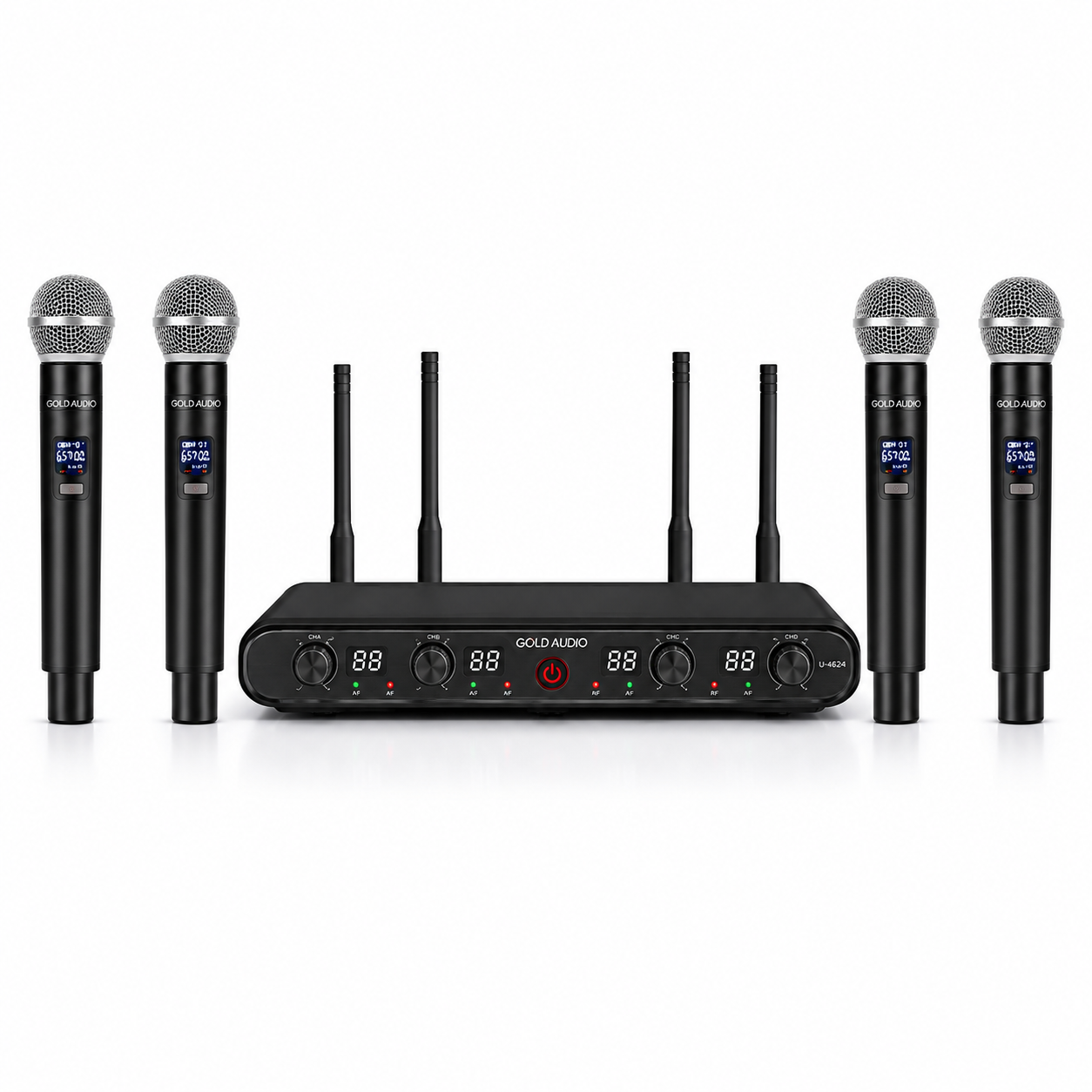 Gold Audio U-4624 4 El UHF Wireless Mikrofon