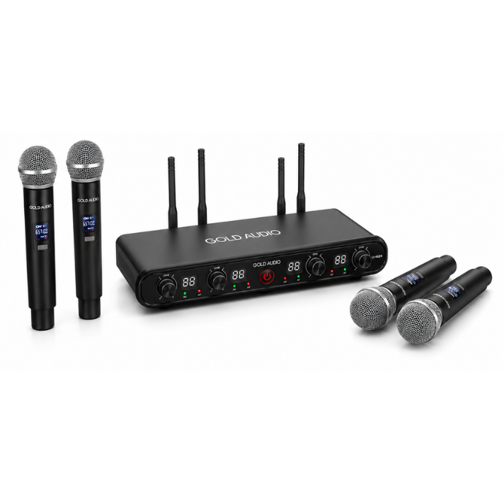 Gold Audio U-4624 4 El UHF Wireless Mikrofon