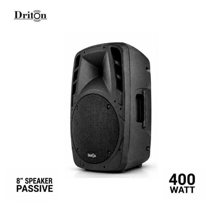 DRİTON DRT-008 400W Pasif Kabin Hoparlör – 8 İnç Profesyonel Ses Sistemi Hoparlörü
