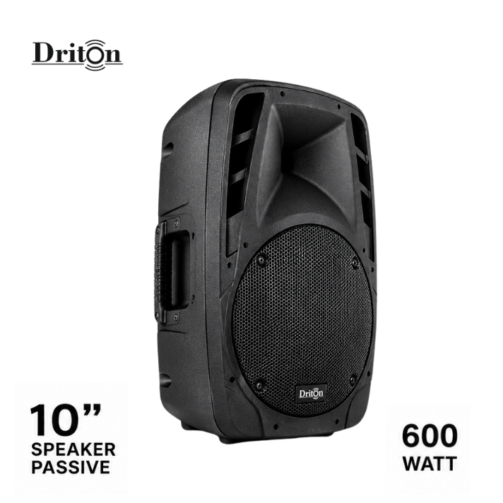 DRİTON DRT-010 600W Pasif Kabin Hoparlör – 10 İnç Profesyonel Ses Sistemi Hoparlörü