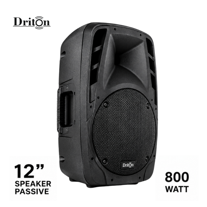 DRİTON DRT-012 800W Pasif Kabin Hoparlör – 12 İnç Profesyonel Ses Sistemi Hoparlörü