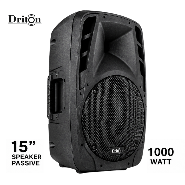 DRİTON DRT-015 1000W Pasif Kabin Hoparlör – 15 İnç Profesyonel Ses Sistemi Hoparlörü
