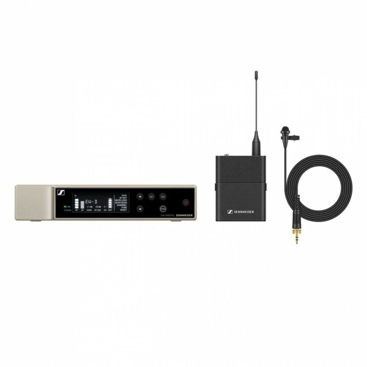 Sennheiser EW-D ME2 Yaka Mikrofonu Seti – Profesyonel Dijital Kablosuz Lavalier Mikrofon Sistemi