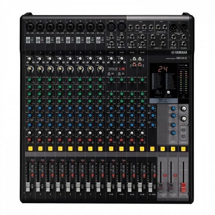 Yamaha MG16X CV 16 Kanal Analog Deck Mikser – Profesyonel Efektli Canlı Ses Mikseri