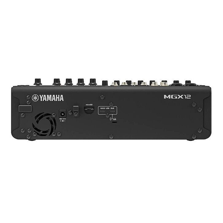 Yamaha MGX12 12 Kanallı USB Kayıt ve Video Geçiş Özellikli Dijital Mikser – Profesyonel Yayın ve Canlı Ses Mikseri