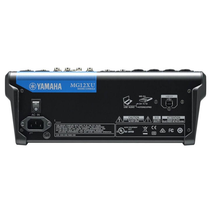 Yamaha MG12XU 12 Kanal Analog USB Mikser – Profesyonel Efektli Ses Mikseri