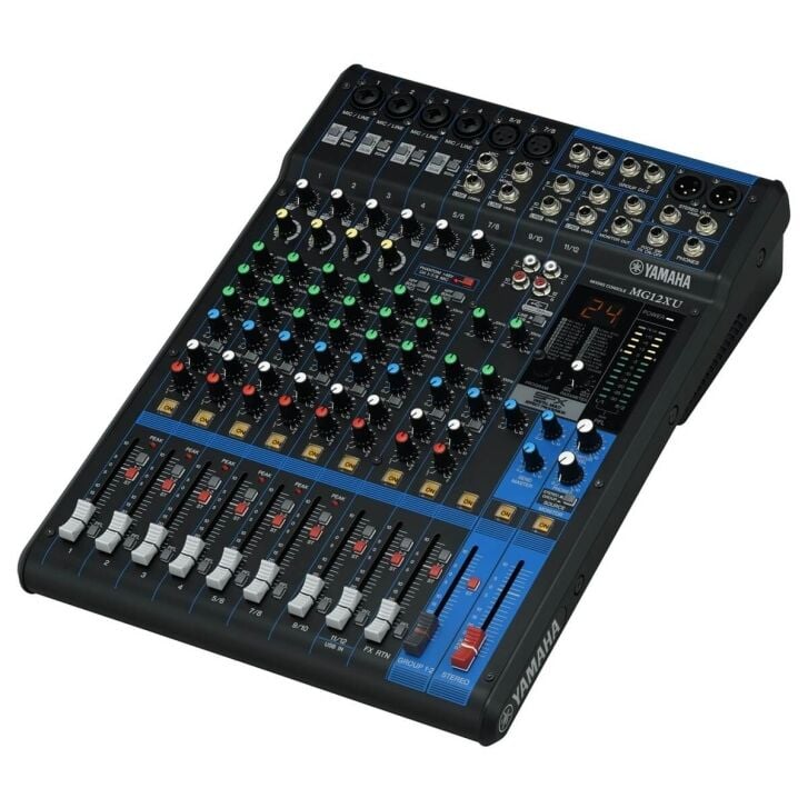 Yamaha MG12XU 12 Kanal Analog USB Mikser – Profesyonel Efektli Ses Mikseri
