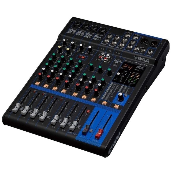 Yamaha MG10XUF 10 Kanal Analog Deck Mikser – USB Ses Kartlı Profesyonel Efektli Mikser
