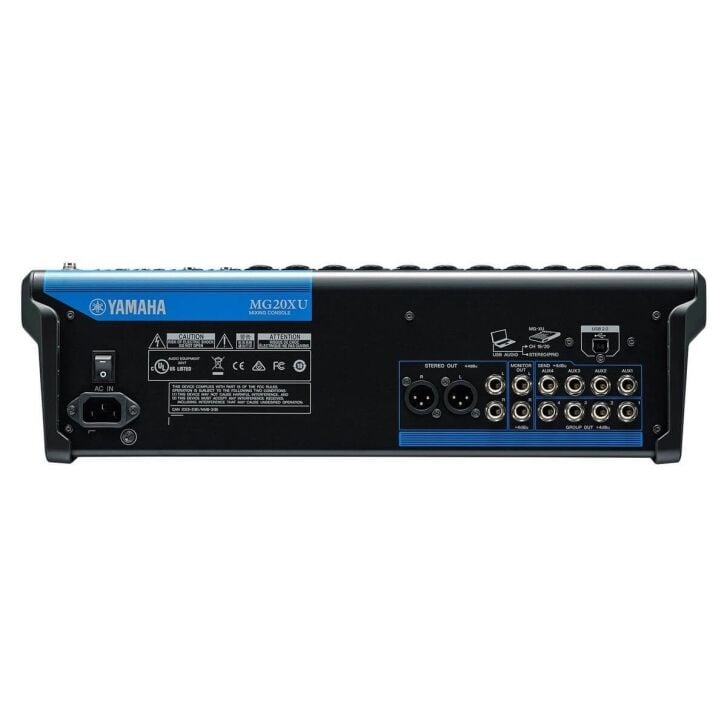 Yamaha MG20XU 20 Kanal Analog USB Deck Mikser – Profesyonel Efektli Ses Mikseri