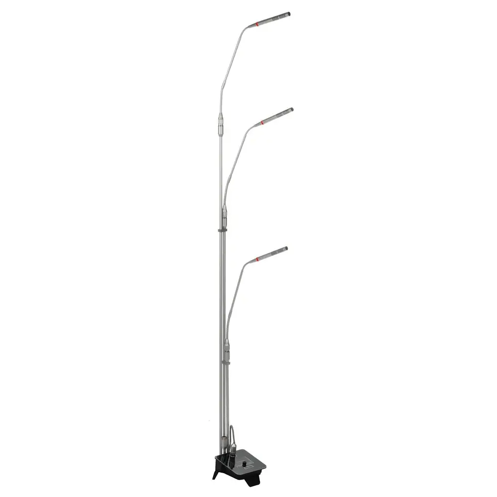 KLANGMEİSTER KGM-316 Ayaklı Sehpalı 3'lü Koro Mikrofon 35/80/140 cm