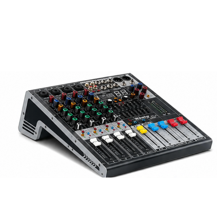 KÖNİG KX-4 4 Kanal Deck Mikser – USB, Bluetooth ve DSP Efektli Profesyonel Analog Mikser