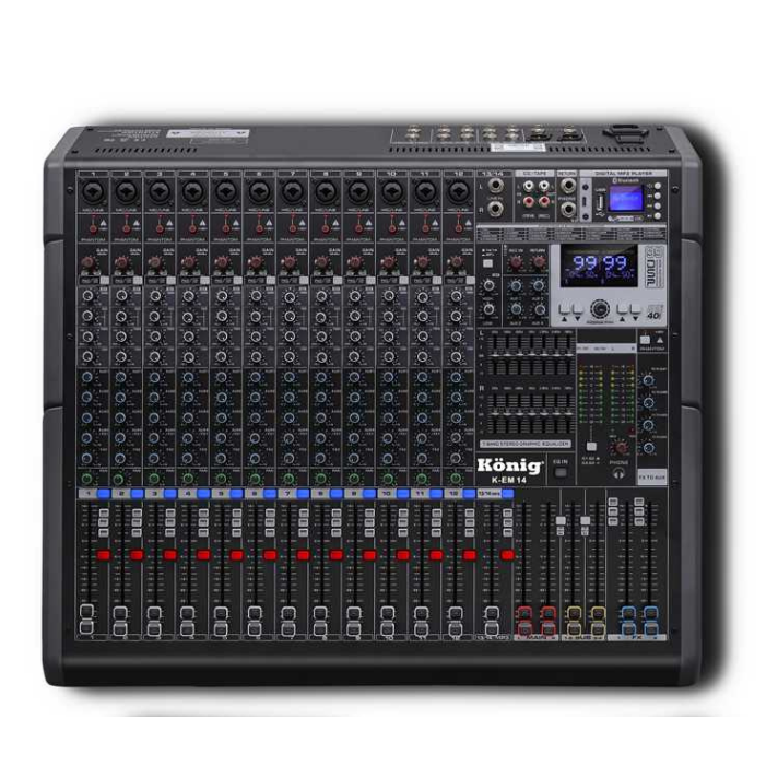 KÖNİG K-EM 14 14 KANAL DECK MİXER