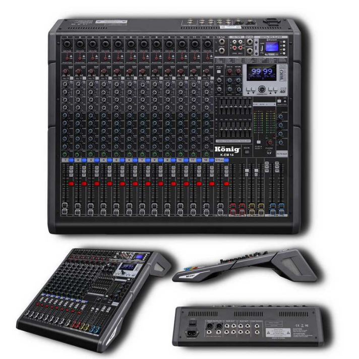 KÖNİG K-EM 14 14 KANAL DECK MİXER