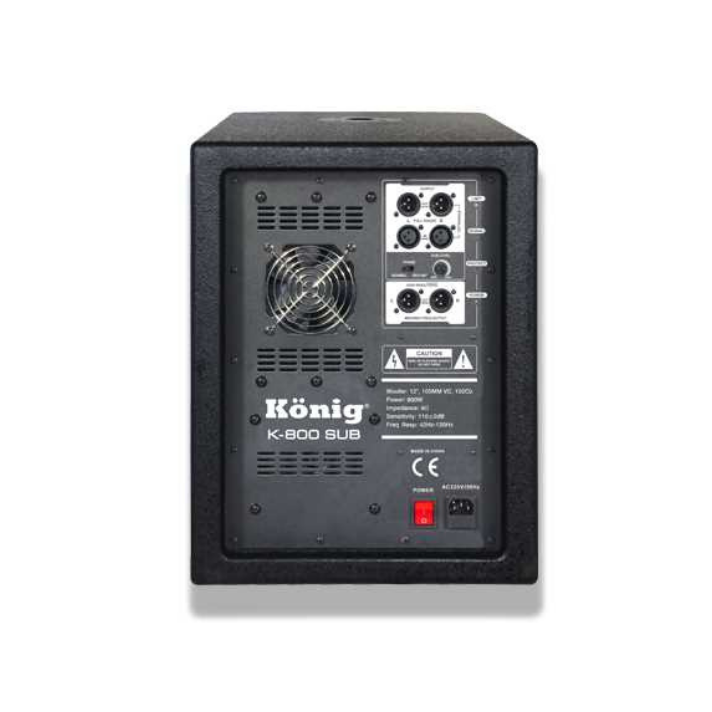 KÖNİG K-800 SUB 12'' 800W AKTİF BASS