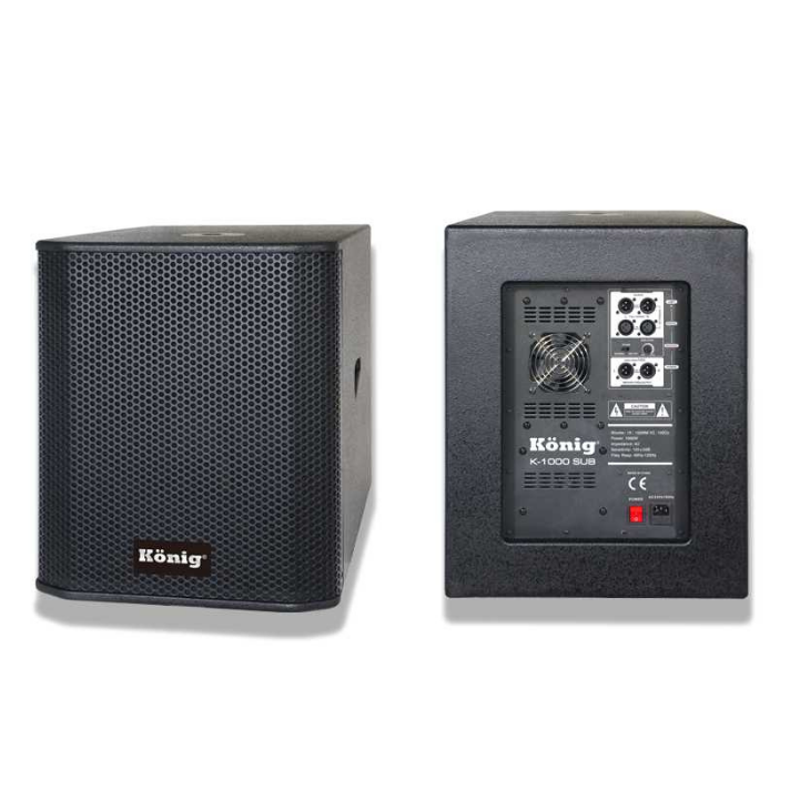 KÖNİG K-1000 SUB 15'' 1000W AKTİF BASS
