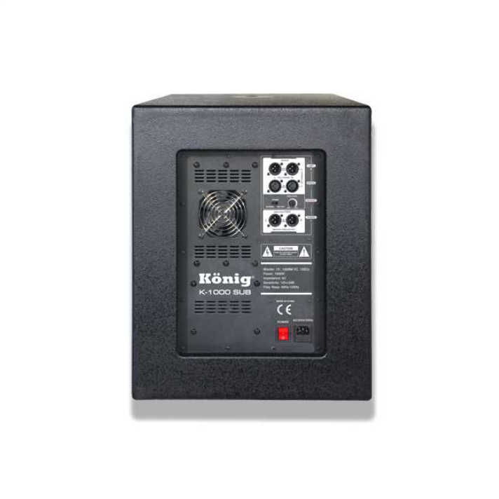 KÖNİG K-1000 SUB 15'' 1000W AKTİF BASS