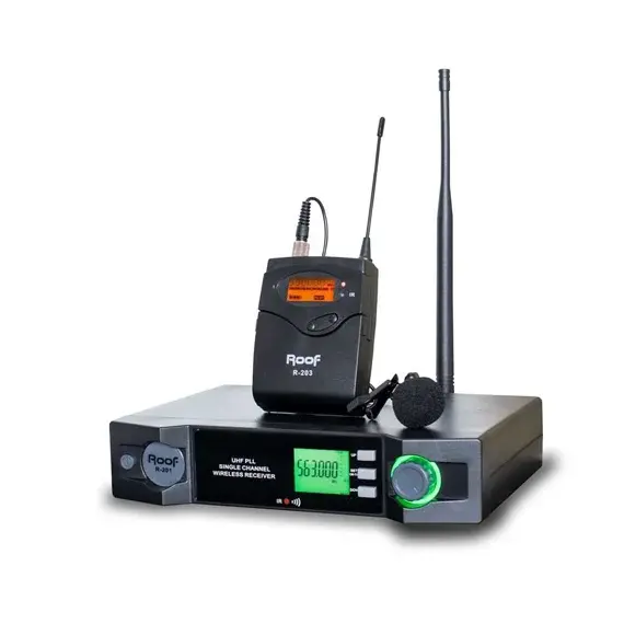 ROOF R 201 YAKA UHF Wireless Telsiz Yaka Mikrofonu