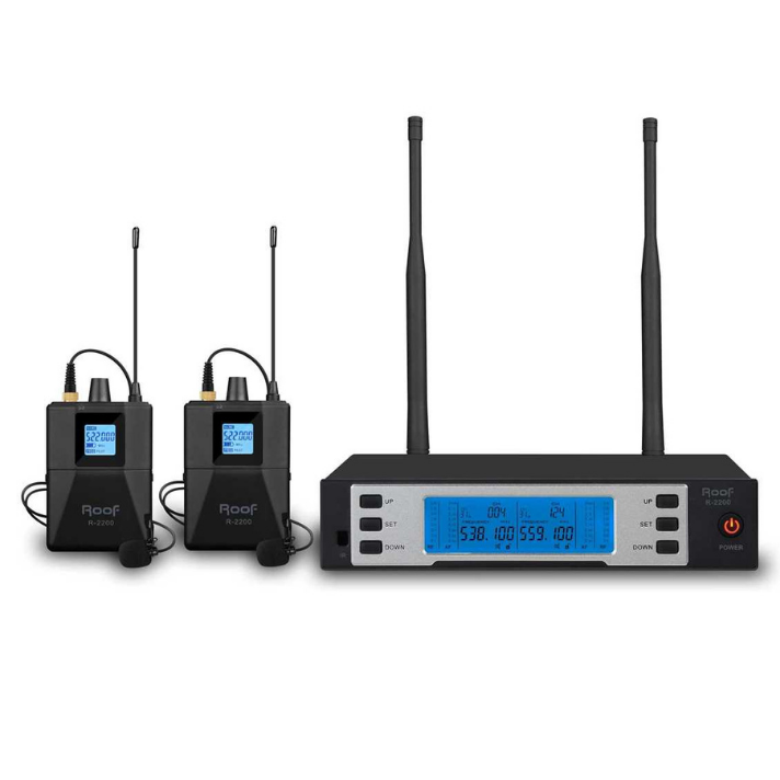ROOF R-2200 UHF TELSİZ 2 YAKA MİKROFON