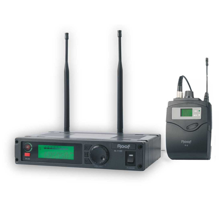 ROOF R-1100 UHF TELSİZ YAKA MİKROFON (R-6)